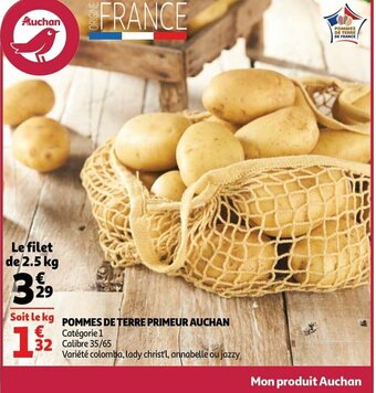 Auchan Pommes de terre primeur aanbieding