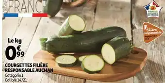 Auchan Courgettes filiere responsable aanbieding