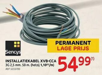 Brico Installatiekabel xvb-cca aanbieding