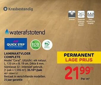 Brico Laminaatvloer complete aanbieding