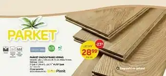 Brico Parket onzichtbare vernis aanbieding