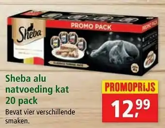 Maxi Zoo Sheba alu natvoeding kat aanbieding