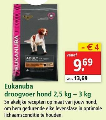 Maxi Zoo Eukanuba droogvoer hond aanbieding