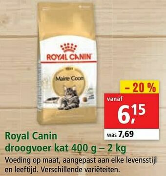 Maxi Zoo Royal canin droogvoer kat aanbieding