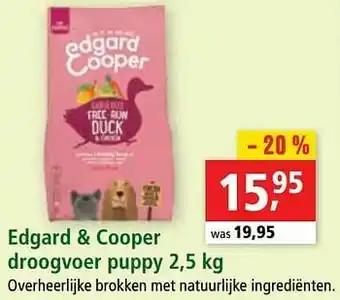 Maxi Zoo Edgard + cooper droogvoer puppy aanbieding