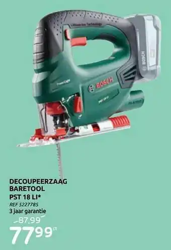 Brico Bosch decoupeerzaag baretool pst 18 li aanbieding