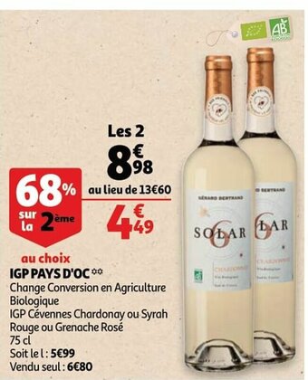 Auchan Igp pays d'oc aanbieding