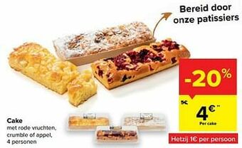 Carrefour Cake aanbieding