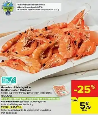 Carrefour Market Garnalen uit madagaskar kwaliteitsketen carrefour aanbieding
