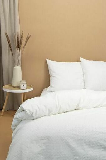 HEMA HEMA Dekbedovertrek Zacht Katoen Structuur Wit (wit) aanbieding