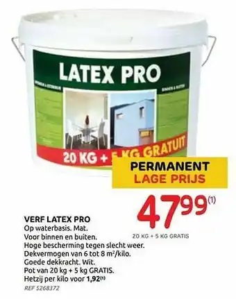 Brico Verf latex pro aanbieding
