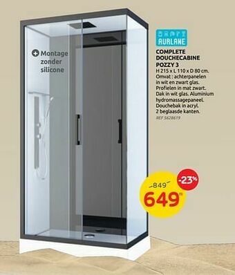 Brico Complete douchecabine pozzy 3 aanbieding