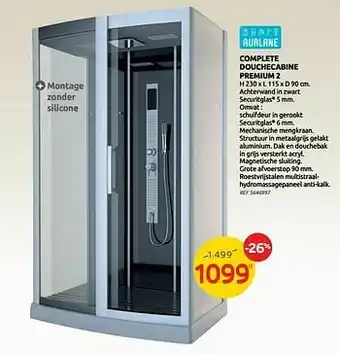 Brico Complete douchecabine premium 2 aanbieding