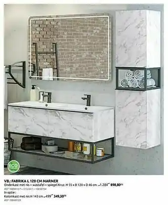 Brico Fabrika marmer aanbieding