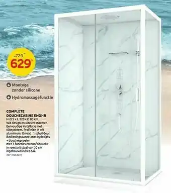 Brico Complete douchecabine enohr aanbieding