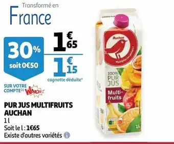Pur jas multifruits auchan 1 l