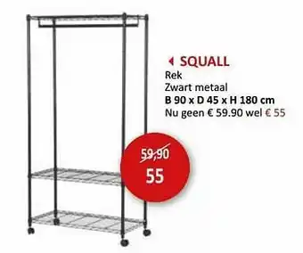 Weba Squall rek aanbieding