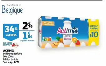 Auchan Actimel 10x100 g aanbieding
