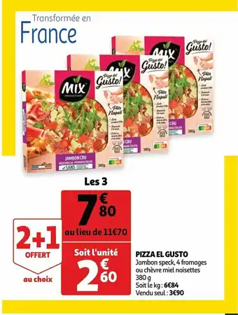 Auchan Pizza el gusto 380 g aanbieding