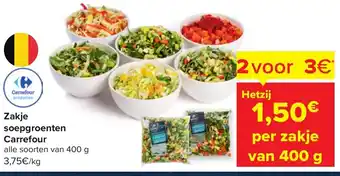 Carrefour Zakje Soepgroenten Carrefour Alle Soorten aanbieding