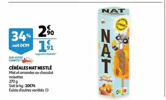 Auchan Cereales nat nestle 270 g aanbieding