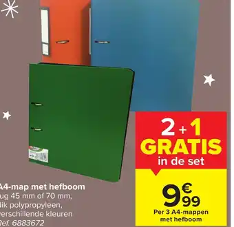 Carrefour A4-Map Met Hefboom 2+1 Gratis aanbieding