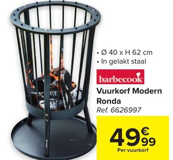 Carrefour Barbecook Vuurkorf Modern Ronda aanbieding