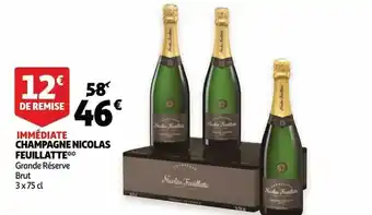 Auchan Immediate champagne nicolas feuillatte aanbieding