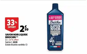 Auchan Savon noir liquide briochin 1l aanbieding
