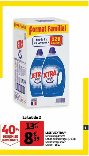 Lessive xtra 2x3l