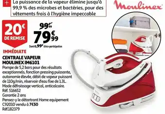 Auchan Centrale vapeur moulinex im6101 aanbieding