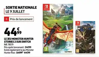 Auchan Lejeu monster hunter stories 2 sur switch aanbieding