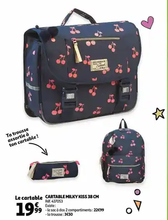 Cartable milky kiss 38 cm