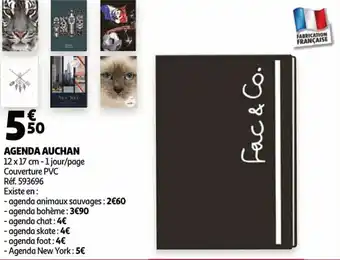 Agenda auchan 12x17 cm