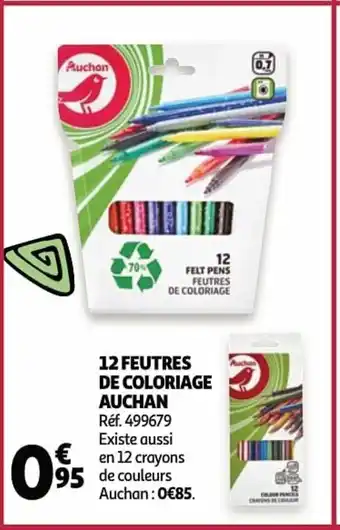 Auchan Feutres de coloriage auchan aanbieding