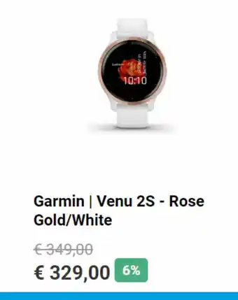 Krëfel Garmin, venu 2S - Rose gold/white aanbieding