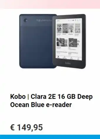 Kobo, clara 2E 16 gb deep ocean blue e-reader