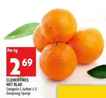 Clementines met blad per kg