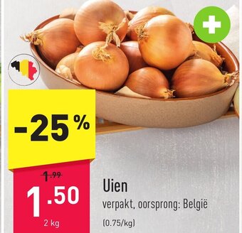 ALDI Uien 2 kg aanbieding