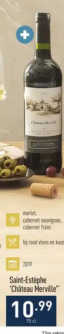 ALDI Saint-Estephe 'Chateau Merville'* 75 cl aanbieding
