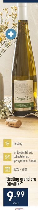 ALDI Riesling grand cru 'Ollwiller'* 75 cl aanbieding