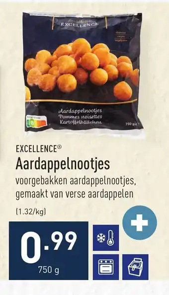 ALDI Aardappelnootjes 750 gram aanbieding