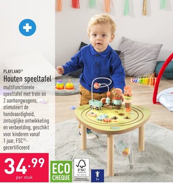 ALDI Playland Houten speeltafel aanbieding