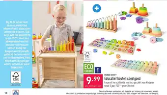 ALDI Educatief houten speelgoed aanbieding