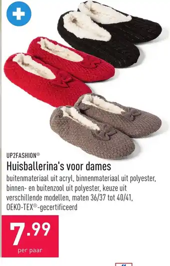 ALDI Huisballerina's voor dames aanbieding