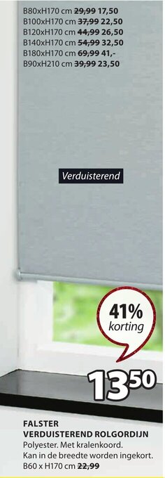 Jysk Falster Verduisterend Rolgordijn aanbieding