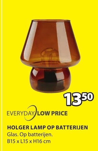 Holger Lamp OP Batterijen