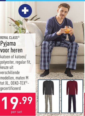 ALDI Pyjama voor heren aanbieding