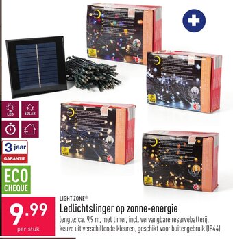 ALDI Ledlichtslinger op zonne-energie aanbieding