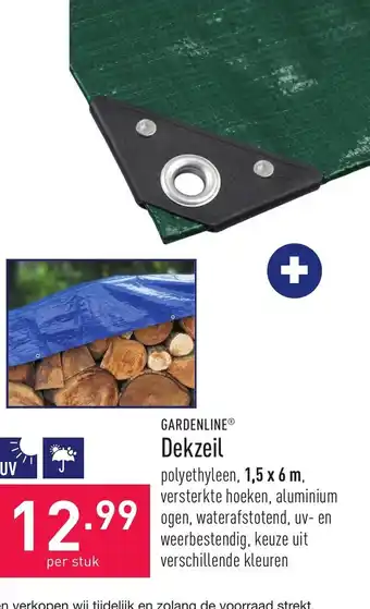 ALDI Dekzeil 1.5 x 6 cm aanbieding